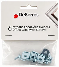 Pack of 6 OffPack Clips and Screws 1/8"