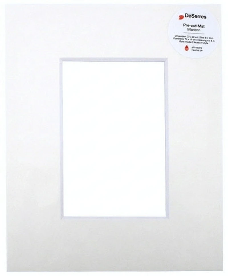 Passe-partout blanc cassé - 8x10/4x6po