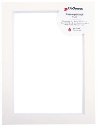 Passe-partout blanc cassé - 5x7/4x6