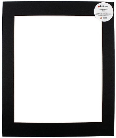 Passe-partout noir - 11x14/8.5x11po
