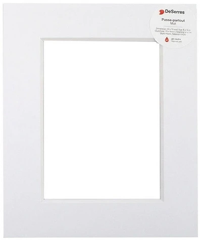 Passe-partout blanc -16x20/11x14po
