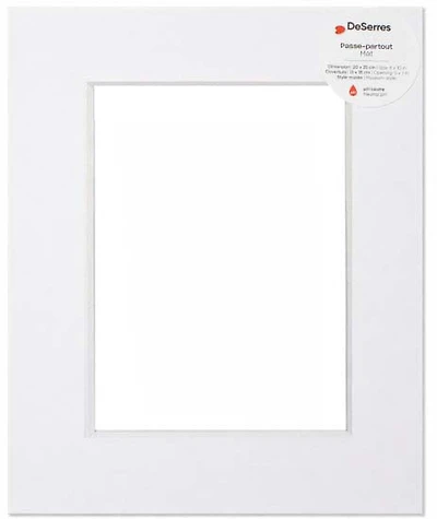 Passe-partout blanc 8x10/5x7po