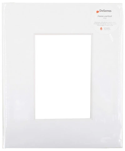Passe-partout blanc - 8x10/4x6po