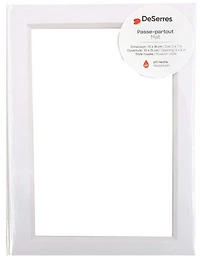 Passe-partout blanc - 5x7/4x6po