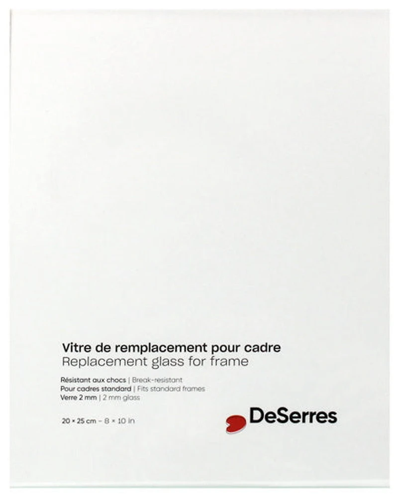 Vitre pour cadre - 8x10po