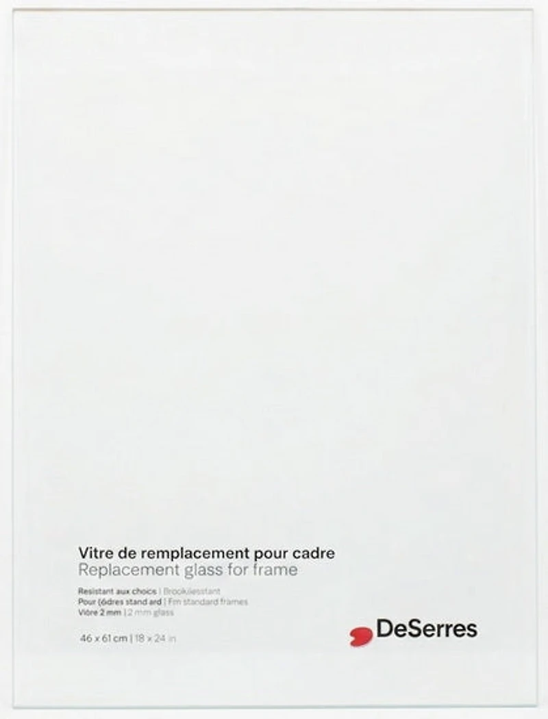 Vitre pour cadre - 18x24po