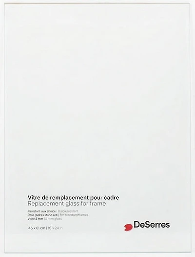 Vitre pour cadre - 18x24po
