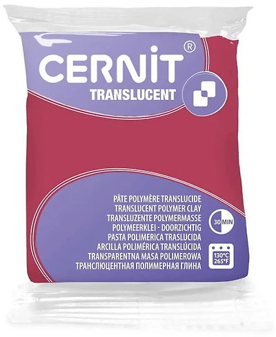 Translucent Polymer Clay - Red Pomegranate - 56g