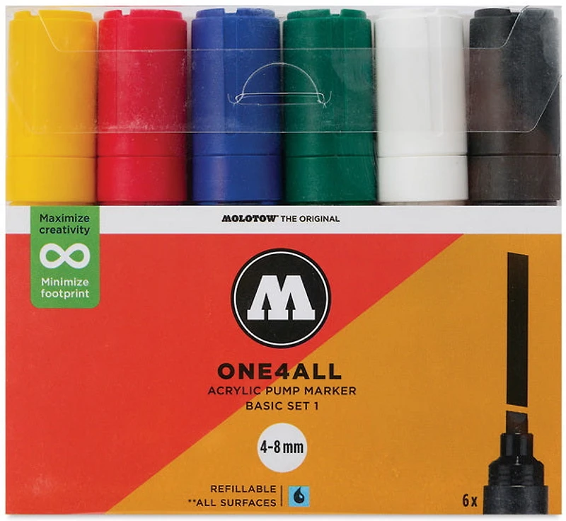 Pack of 6 markers One4all - 327hs basic 1