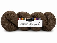 Yarn worsted 40% wool #4 100g brown