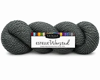 Yarn worsted 40% wool #4 100g nickel heather