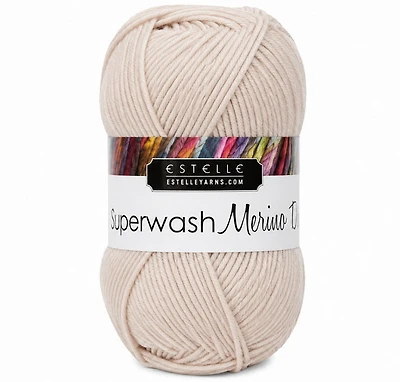 Yarn superwash merino #3 50g ecru
