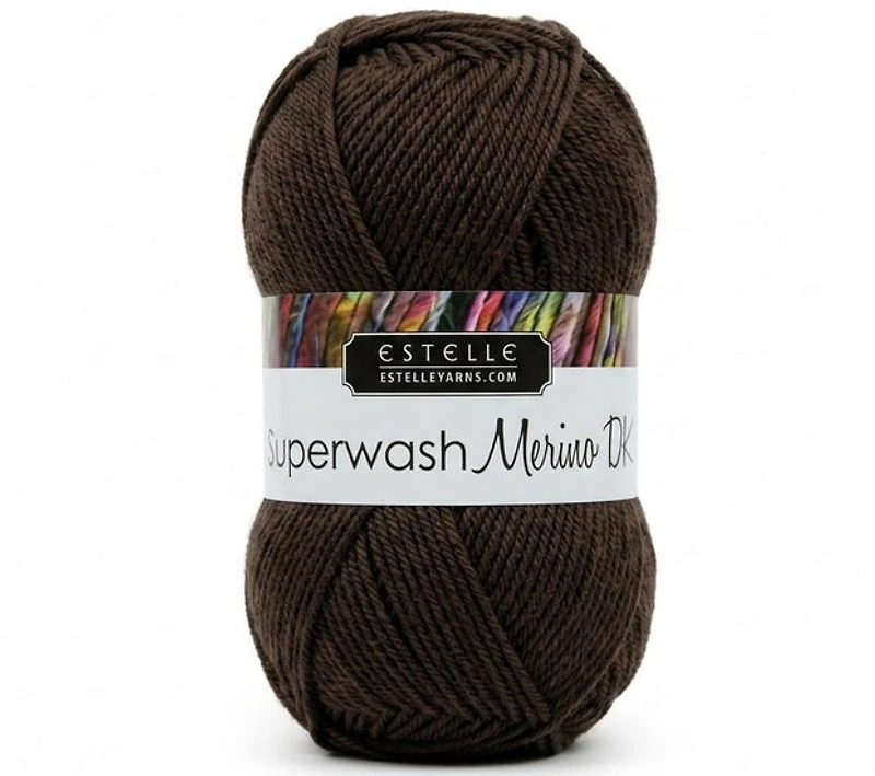 Yarn superwash merino #3 50g chocolate