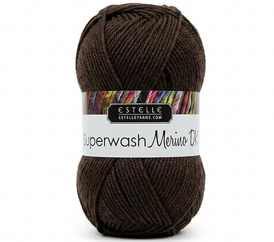 Yarn superwash merino #3 50g chocolate