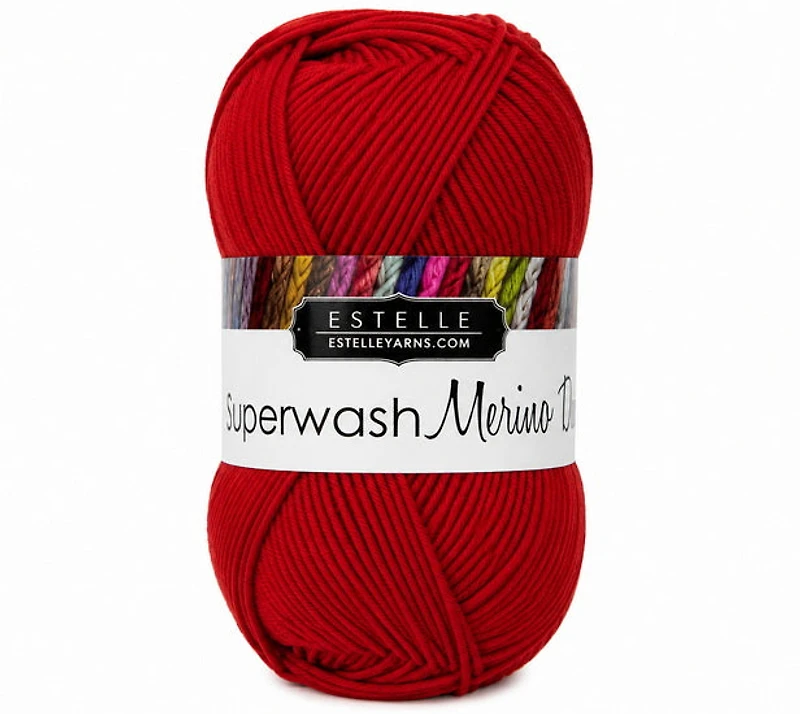 Yarn superwash merino #3 50g cranberry