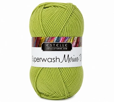 Yarn superwash merino #3 50g lime