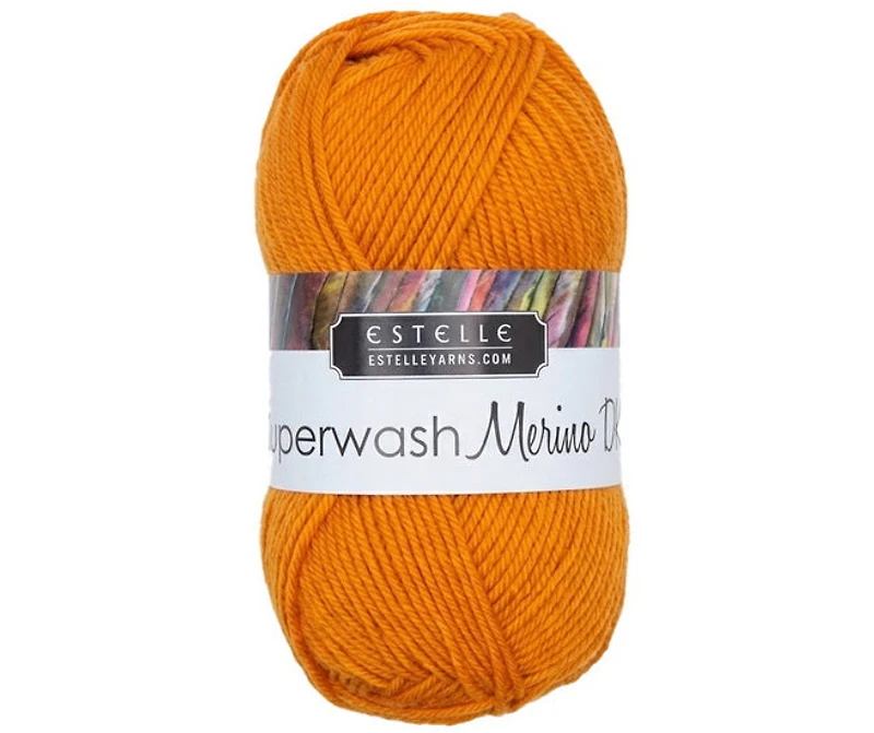Yarn superwash merino #3 50g tangerine