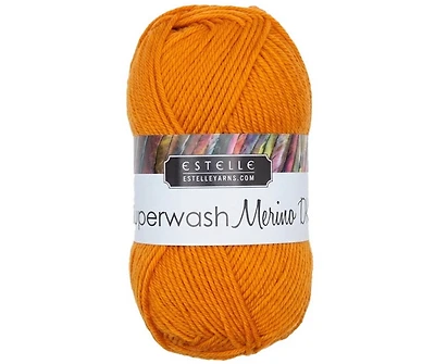 Yarn superwash merino #3 50g tangerine