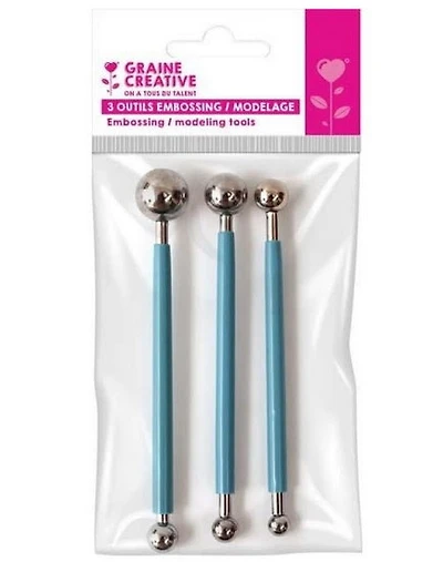 3 outils à embosser