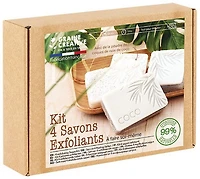 Ens. fabrication savons exfoliants noix de coco