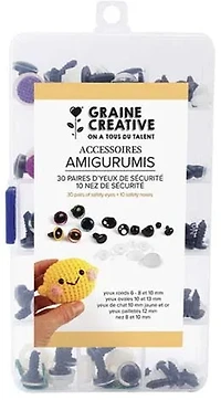 Ens. 30 paires yeux et 10 nez de sécurité