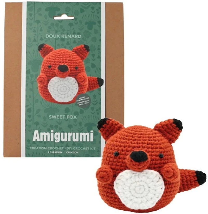 Ens. crochet doux renard