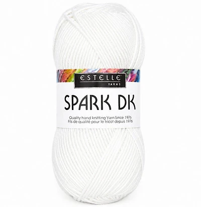 Yarn Spark DK #3 White - 100g