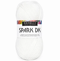 Yarn Spark DK #3 White - 100g