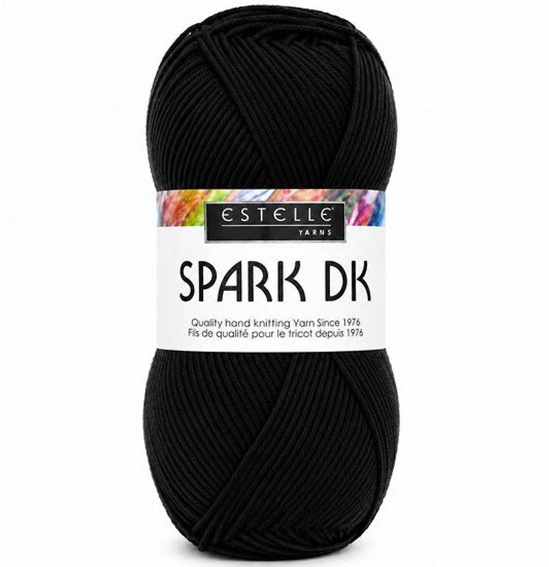 Yarn Spark DK #3 Black - 100g