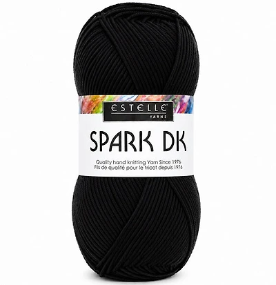 Yarn Spark DK #3 Black - 100g