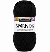 Yarn Spark DK #3 Black - 100g