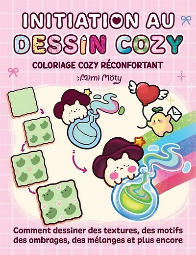 Initiation au dessin cozy : Coloriage cozy réconfortant