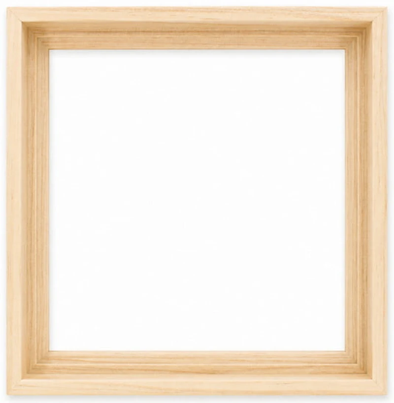 Floater Frame Wood Gallery Natural - 10''X10''