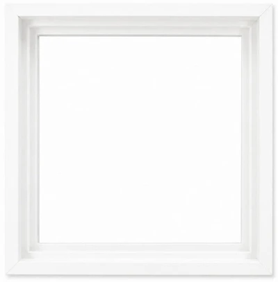 Floater Frame Wood Gallery White - 10''X10''