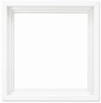 Floater Frame Wood Gallery White - 10''X10''