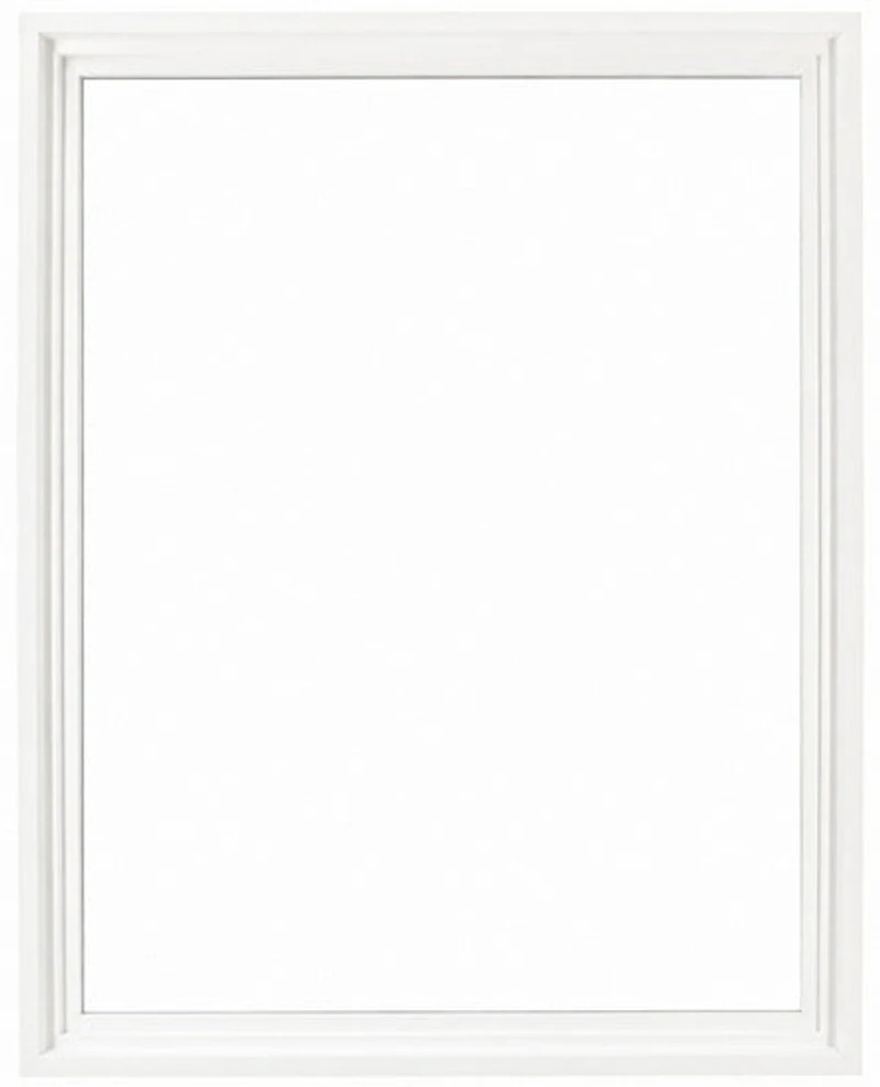 Floater Frame Wood Gallery White