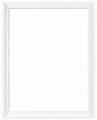 Floater Frame Wood Gallery White