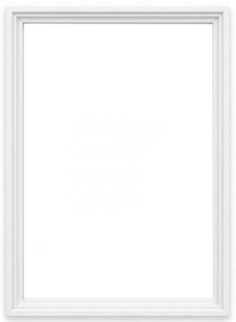 Cadre flottant bois galerie blanc- 18X24PO