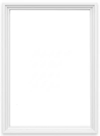 Cadre flottant bois galerie blanc- 18X24PO