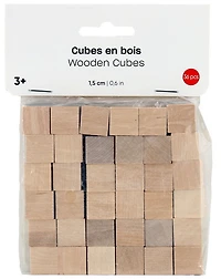 Set of 36  Wood Cubes - 0.15cm