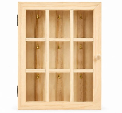 Wood Key Box with Door