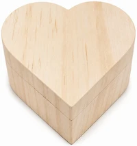 Wood Heart Box