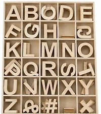 Mini Wood Letters (120)