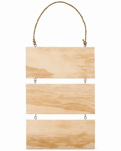 3-Slat Wood Wall Panel