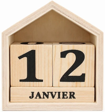 Wood Perpetual Calendar House