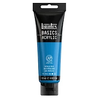 Peinture acrylique Basics métallique bleu 118ml