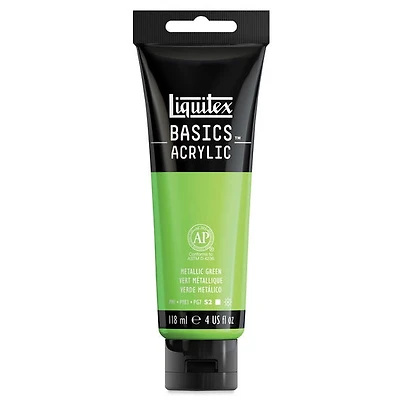 Peinture acrylique Basics métallique vert 118ml