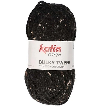 Bulky Tweed Yarn Dark Grey - 100g
