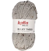 Bulky Tweed Yarn Light Grey - 100g