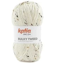 Bulky Tweed Yarn Ecru - 100g